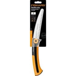 Fiskars Scie à élaguer Pour Bois Vert, Lame Rétractable, Grandes Dents, Coupe Tirante, Longueur De Lame: 16 Cm, Lame En Acier Inoxydable, Noir/Orange, Xtract, SW73, 1000613 -Outlet Scie à main et lames de scie Store 10641596 3