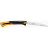 Fiskars Grande Scie à élaguer Rétractable, Pour Bois Vert, Lame Rétractable, Grandes Dents, Coupe Tirante, Longueur De Lame: 25,5 Cm, Acier Inoxydable, Noir/Orange, Xtract, SW75, 1000614