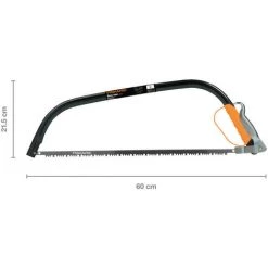 Fiskars Scie à Bûches Pour Bois Vert, Lame Fixe, Longueur: 62 Cm (21"), Protège-lame En Plastique Inclus, Acier Haute Qualité, Noir/Orange, SW30, 1001621
