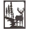AUBRY GASPARD Cadre Cerf En Métal Noir - Noir
