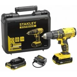 Stanley Fatmax - Perceuse Visseuse à Percussion 18V 2Ah Li-Ion Avec Mallette De Transport - FMC626D2K-QW