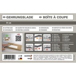 DECOSA Boîte à Coupe MDF, Pour Moulures Polystyrène, 51 Cm, 1 Pièce -Outlet Scie à main et lames de scie Store 13575291 3