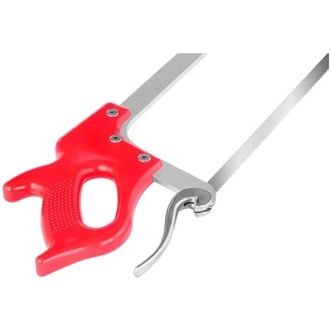 ROYAL CATERING Scie À Os Scie Boucher Gibier Aliments Surgelés Lame 45 Cm 0 7 Kg Inox Alu Pvc - Rouge 2 ROYAL CATERING Scie À Os Scie Boucher Gibier Aliments Surgelés Lame 45 Cm 0 7 Kg Inox Alu Pvc - Rouge – Image 2
