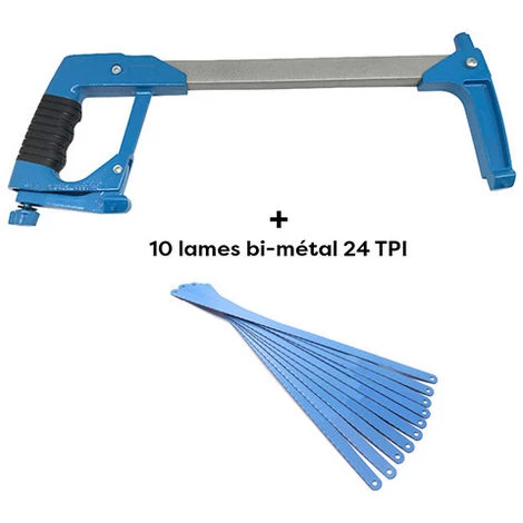 PRESTAMAT Scie à Métaux Pro ALU + 10 Lames 300 X 13 Mm Bi-métal 24 TPI "usage Intensif" à Coupe 45 Ou 90° - Diamwood Platinum 1 PRESTAMAT Scie à Métaux Pro ALU + 10 Lames 300 X 13 Mm Bi-métal 24 TPI "usage Intensif" à Coupe 45 Ou 90° - Diamwood Platinum