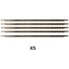 PRESTAMAT 5 Lames De Scie à Archet L. 605 X Ht. 20 X ép. 0,67 X Denture Américaine Pour Bois Vert - Diamwood Platinum
