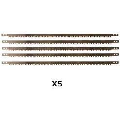 PRESTAMAT 5 Lames De Scie à Archet L. 605 X Ht. 20 X ép. 0,67 X Denture Américaine Pour Bois Vert - Diamwood Platinum