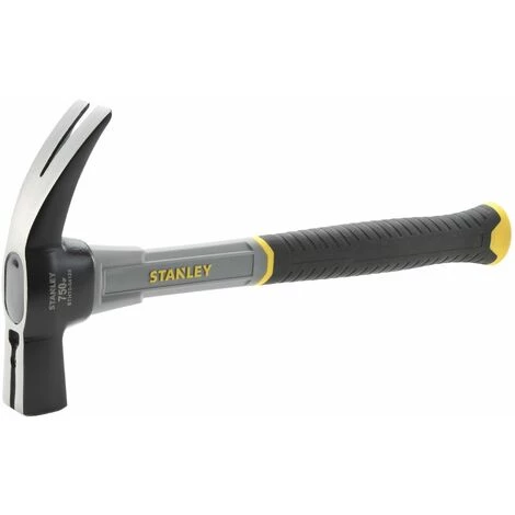 Marteau Coffreur Arrache-Clous - Liaison Epoxy De La Tête - Manche Fibre De Verre - STANLEY, STHT0-54123 1 Marteau Coffreur Arrache-Clous - Liaison Epoxy De La Tête - Manche Fibre De Verre - STANLEY, STHT0-54123