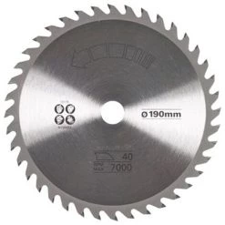 Lame Pour Scie Circulaire Stanley 40 Dents 190 Mm