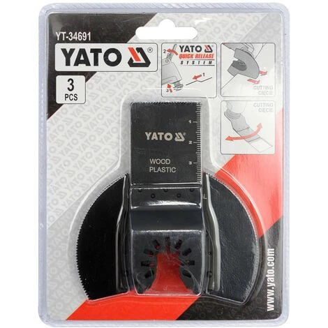 YATO Ensemble De Lames De Scie 3 Pcs 2 YATO Ensemble De Lames De Scie 3 Pcs – Image 2