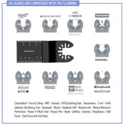 AIDUCHO Lot De 20 Bois/bimétal Universel Multi Outil Oscillant Quick Release Lames De Scie Outil Oscillant -Outlet Scie à main et lames de scie Store 32753472 3