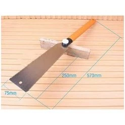 LITZEE Scie Japonaise Ryoba Scie Japonaise Tranchante Pour La Coupe De Bambou, Bois, Tuyau, Longueur 250mm (Scie) -Outlet Scie à main et lames de scie Store 33252711 3