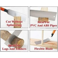 LITZEE Scie Japonaise Ryoba Scie Japonaise Tranchante Pour La Coupe De Bambou, Bois, Tuyau, Longueur 250mm (Scie) -Outlet Scie à main et lames de scie Store 33252711 4