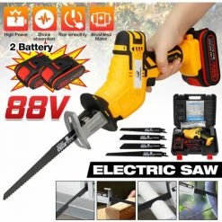 88V 7500mAh Scie Alternative Sans Fil Bois Métal Avec 2 Batterie SwagX