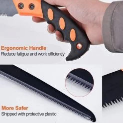 BRIDAY Scie D'élagage Professionnelle Scie à Main Droite Robuste Avec étui De Protection Pour Le Jardinage Fournitures De Coupe D'arbres -Outlet Scie à main et lames de scie Store 36032088 5
