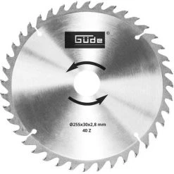 GÜDE® Lame De Scie à Bois HM 255 X 30 X 40Z Güde