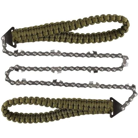 AIDUCHO Portatif Tronçonneuse Scie à Main Avec Poignées De Corde Parachute Multifonction Trousse En Nylon Câble Scie 1 AIDUCHO Portatif Tronçonneuse Scie à Main Avec Poignées De Corde Parachute Multifonction Trousse En Nylon Câble Scie
