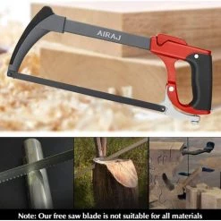 BEARSU 300 Mm Cadre De Scie à Métaux Multifonction,Remplacement Des Lames De Scie En Un Clic,6 Lames Interchangeables,2 Angles De Coupe,Scies à Archet à Aile à Vis Réglable -Outlet Scie à main et lames de scie Store 38219610 5