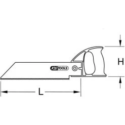 KSTOOLS KS TOOLS Scies à Main Pour Le PVC, 300mm -Outlet Scie à main et lames de scie Store 41885105 2