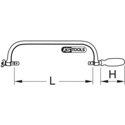 KSTOOLS® KS TOOLS Monture De Scie BRONZEplus 560 Mm -Outlet Scie à main et lames de scie Store 41892065 2