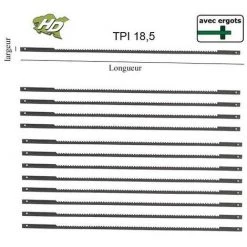 HD OUTILLAGE Lame Scie à Chantourner 127mm Avec Ergot TPI 18