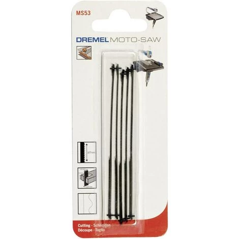 Lames De Scie Pour Métaux Moto-Saw Dremel MS53 5 Pc(s) 1 Lames De Scie Pour Métaux Moto-Saw Dremel MS53 5 Pc(s)