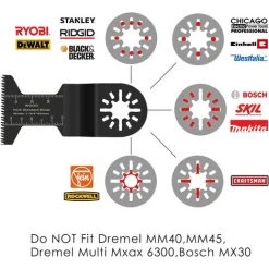 FEMOR 23 Pcs Outil Multifonction Saw Blades Accessoires Kit, Coffret Des Accessoires D'Outil Multifonction Oscillant Universelle Pour Multimaster, Milwaukee, Einhell -Outlet Scie à main et lames de scie Store 44908879 3