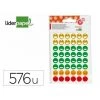 School Gomets Liderpapel Faces Borsa Da 12 Fogli 48 Facce Per Foglio Colori Assortiti