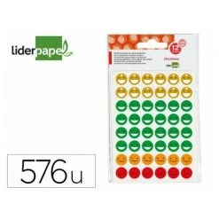 School Gomets Liderpapel Faces Borsa Da 12 Fogli 48 Facce Per Foglio Colori Assortiti