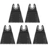 Betterlife Lot De 5 Lames De Scie Oscillantes à Dégagement Rapide Pour Métal, Bois, Plastique