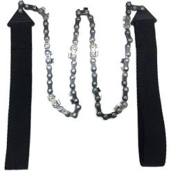 LITZEE Scie à Main Portable Avec Fermeture éclair Pour Extérieur, Randonnée, Camping, Outils De Survie En Acier, Longue Chaîne D'urgence, Toile Haute Résistance à La Traction (Noir) -Outlet Scie à main et lames de scie Store 51552409 4