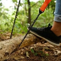 Pocket Saw Scie à Main, Tronçonneuse Manuelle Portable, Pocket Chainsaw Kit Survie Pour Camping, Randonnée, Survie Gear，Fontainebleau -Outlet Scie à main et lames de scie Store 52055616 5