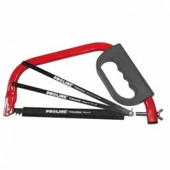 BRICOLINE 64433 Scie à Archet Pour Bois Et Métal, 300 Mm, 3 Lames De Scie, Proline