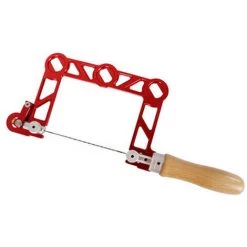 SUPERSELLER Scie à Bois Kit De Cadre De Scies De Bijoutier En Alliage D'aluminium Mini Ménage Scies à Bois Bijoux Précisions Anneaux De Cire Coupe Scies à Métaux Outil De Fabrication De Bijoux Avec Manche En Bois Antidérapant, 122, 5 mm Et Orange - 122,5 mm Et Orange