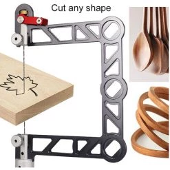 SUPERSELLER Scie à Bois Kit De Cadre De Scies De Bijoutier En Alliage D'aluminium Mini Ménage Scies à Bois Bijoux Précisions Anneaux De Cire Coupe Scies à Métaux Outil De Fabrication De Bijoux Avec Manche En Bois Antidérapant, 122, 5 mm Et Orange - 122,5 mm Et Orange -Outlet Scie à main et lames de scie Store 53289848 5