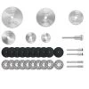 SUPERSELLER 31 Pièces Lames De Scie Roues De Coupe En Résine Ensemble De Disques De Coupe Diamant Accessoires De Meuleuse électrique Outil Rotatif - 31 Pièces
