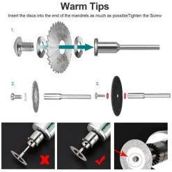 SUPERSELLER 31 Pièces Lames De Scie Roues De Coupe En Résine Ensemble De Disques De Coupe Diamant Accessoires De Meuleuse électrique Outil Rotatif - 31 Pièces -Outlet Scie à main et lames de scie Store 53820131 4