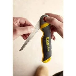 Fei Yu Scie Pour Usage Général Gamme Fatmax - Découpe Du Plâtre - 8 Dents/Pouce - Denture Triple Biseaux - 3 Angles De Blocage - Système De Verrouillage - Poignée Bi Matière -Outlet Scie à main et lames de scie Store 53998511 3