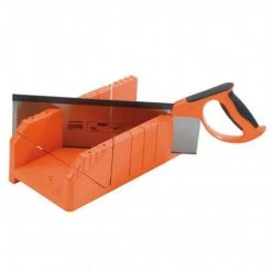 FISCHER DAREX Boîte à Onglet Pour Plinthes Polystyrène + Scie à Araser