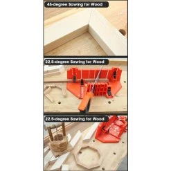 SUPERSELLER Boîte à Onglets De 12 Pouces Pour Les Angles De Fente De Scie Arrière 45/22.5/90 Degrés Coupe La Boîte De Sciage Et De Serrage Pour Le Travail Du Bois - 12 Pouces - 12 Pouces 8 SUPERSELLER Boîte à Onglets De 12 Pouces Pour Les Angles De Fente De Scie Arrière 45/22.5/90 Degrés Coupe La Boîte De Sciage Et De Serrage Pour Le Travail Du Bois - 12 Pouces - 12 Pouces -Outlet Scie à main et lames de scie Store 54908928 4
