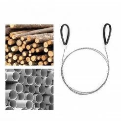 FLYME Scie à Fil Pour Bois, Scie à Fil Métallique Défilement Extérieur En Fil D'acier Pour La Chasse En Plein Air, Randonnée, Kit De Survie D'urgence, Randonnée "(Fit), Tranchant Tranchant Et Petite Taille -Outlet Scie à main et lames de scie Store 54917152 4