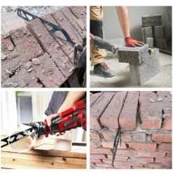 MERKMAK Lames De Scie Alternatives En Alliage Dur Pour Maconnerie De Demolition Pour Couper Le Bois, Le Beton Poreux, La Combinaison De Briques (4 Pcs) -Outlet Scie à main et lames de scie Store 55075880 5