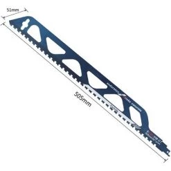 MERKMAK Lame De Scie En Alliage Dur Pour Couper Le Bois, Le Ciment Et La Brique Lames De Scie Alternative Pour Scie Sabre 505Mm