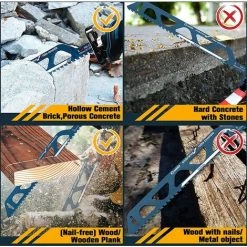 MERKMAK Lame De Scie En Alliage Dur Pour Couper Le Bois, Le Ciment Et La Brique Lames De Scie Alternative Pour Scie Sabre 505Mm 7 MERKMAK Lame De Scie En Alliage Dur Pour Couper Le Bois, Le Ciment Et La Brique Lames De Scie Alternative Pour Scie Sabre 505Mm -Outlet Scie à main et lames de scie Store 55075886 3
