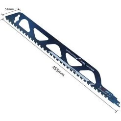 MERKMAK Lame De Scie En Alliage Dur Pour Couper Le Bois, Le Ciment Et La Brique Lames De Scie Alternative Pour Scie Sabre 455Mm