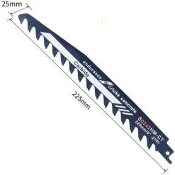 MERKMAK Lame De Scie En Alliage Dur Pour Couper Le Bois, Le Ciment Et La Brique Lames De Scie Alternative Pour Scie Sabre 225Mm