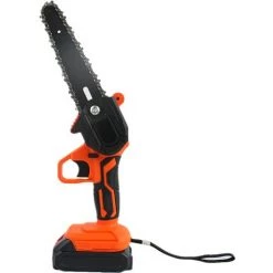 Cisea Mini Tronçonneuse à Batterie 4 Pouces, Moteur Renforcé, Tronçonneuse électrique Sans Fil Portable, 1 Batteries + 1 Chaînes, Petites Piles Rechargeables Pour Tronçonneuse Sans Fil