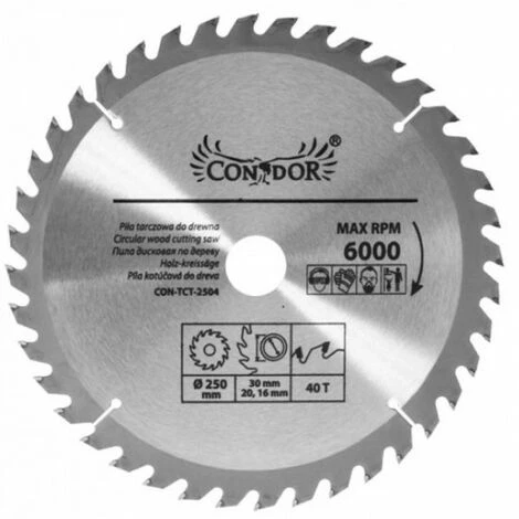 JARDIBRICODECO Lame De Scie à Bois 200 Mm 40 Dents 1 JARDIBRICODECO Lame De Scie à Bois 200 Mm 40 Dents