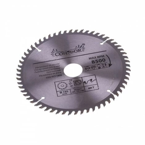 JARDIBRICODECO Lame De Scie 185 Mm 60 T. Dents Widia 1 JARDIBRICODECO Lame De Scie 185 Mm 60 T. Dents Widia