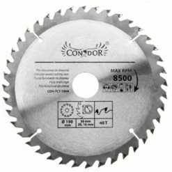 JARDIBRICODECO Lame De Scie à Bois 190 Mm 40 Dents