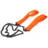 DENUOTOP Portatif Tronçonneuse Scie à Main Avec Poignées De Corde Parachute Multifonction Trousse En Nylon, Câble Scie Pour La Survie Gear, Le Camping, La Chasse. Orange